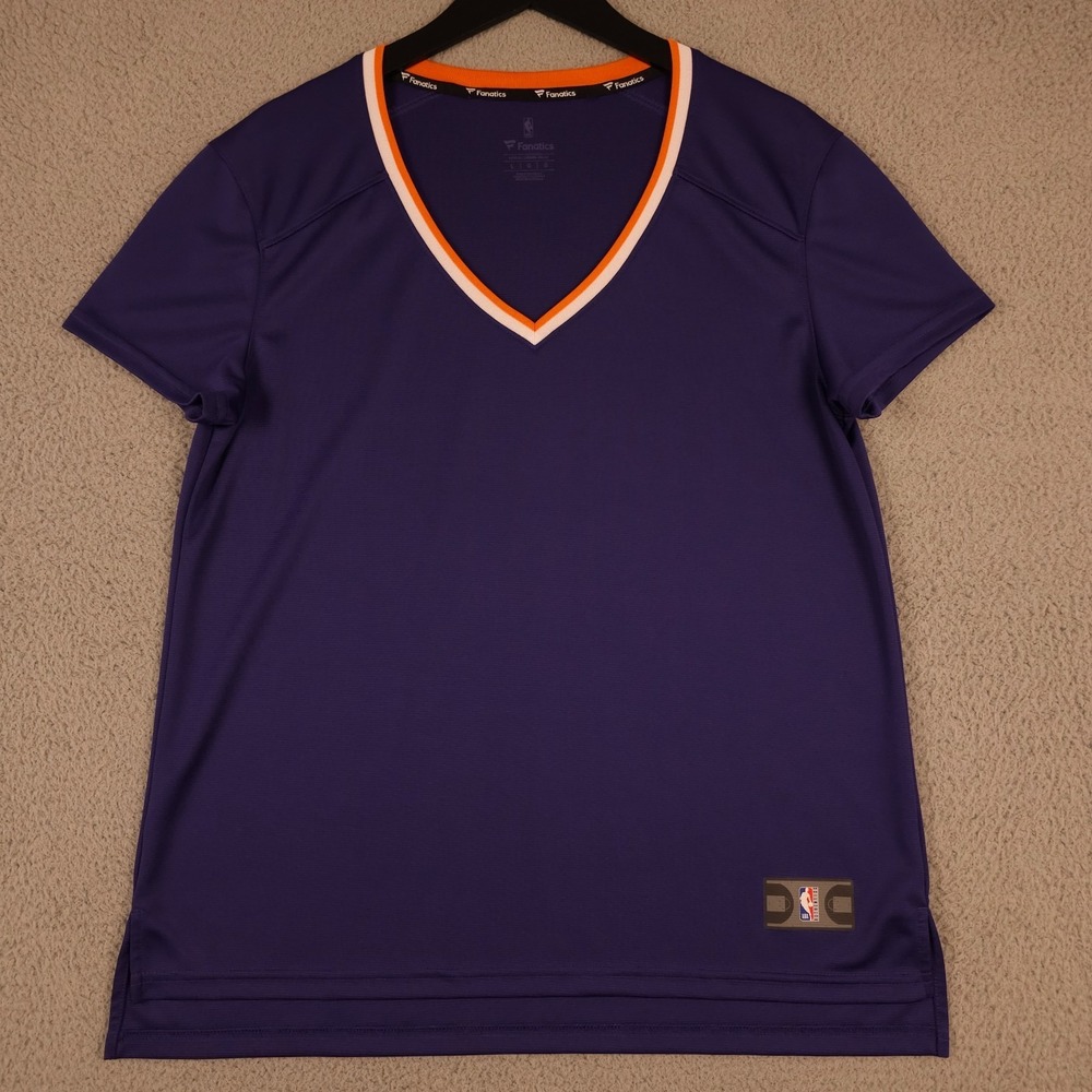 Phoenix Suns Jersey Womens Large Purple Orange FastBreak Blank Road Shirt NBA